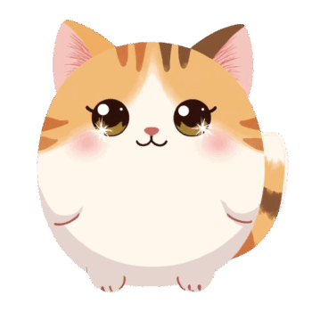 小太りな三毛猫