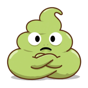 怒りの緑うんこ